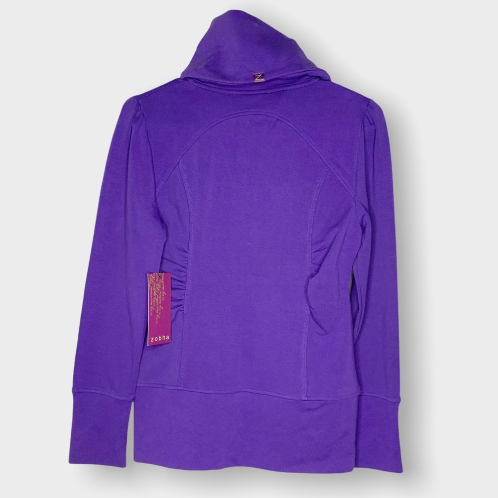Zobha Women's Alexis Purple Zip-Up Jacket | Size S - Picture 4 of 8
